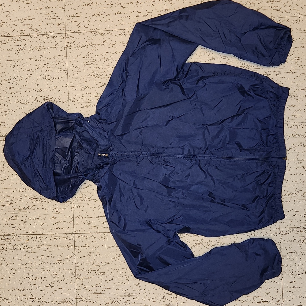 Tommy Hilfiger Handwritten Spellout Full Zip Windbreaker Rain Jacket Vintage Y2K